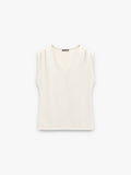 Blusa Lisa Con Pliegues