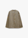 Camisa A Rayas Con Cuello Mao