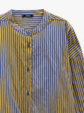 Camisa A Rayas Con Cuello Mao