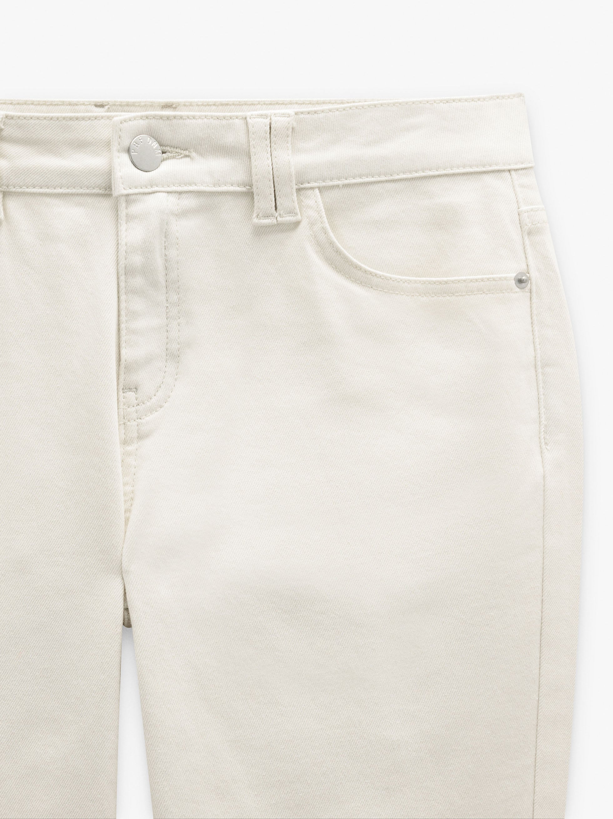 Pantalón Vaquero Bajo Con Cierre De Cremallera