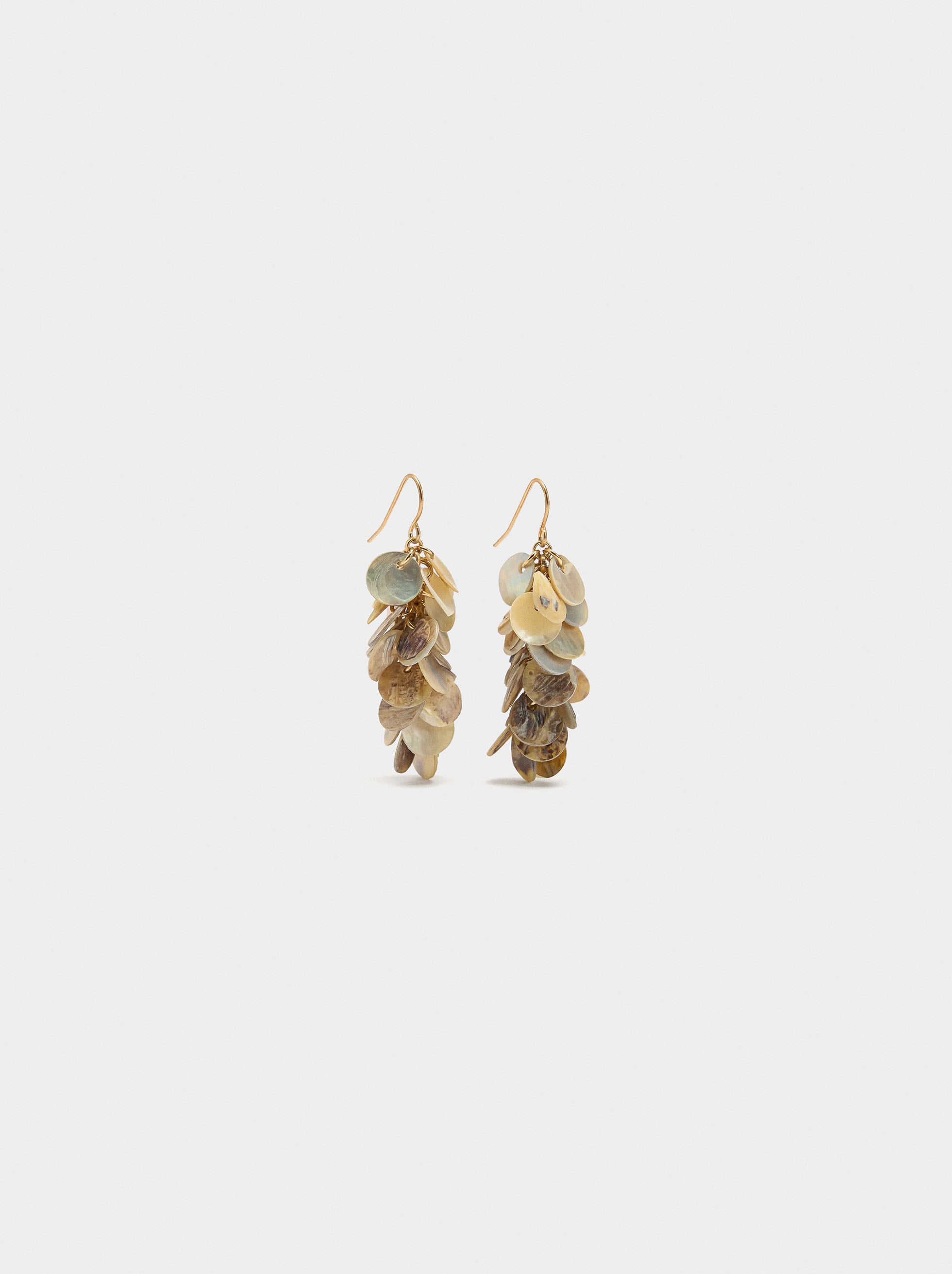 Pendientes Largos Con Conchas