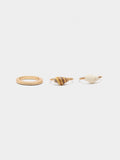 Set De Anillos Con Conchas