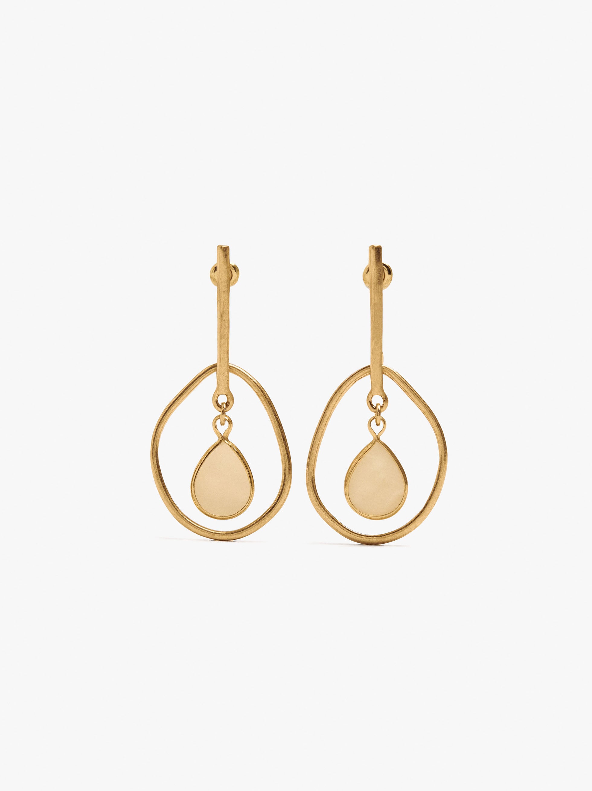 Pendientes Largos Con Conchas