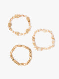 Set De Pulseras Con Conchas