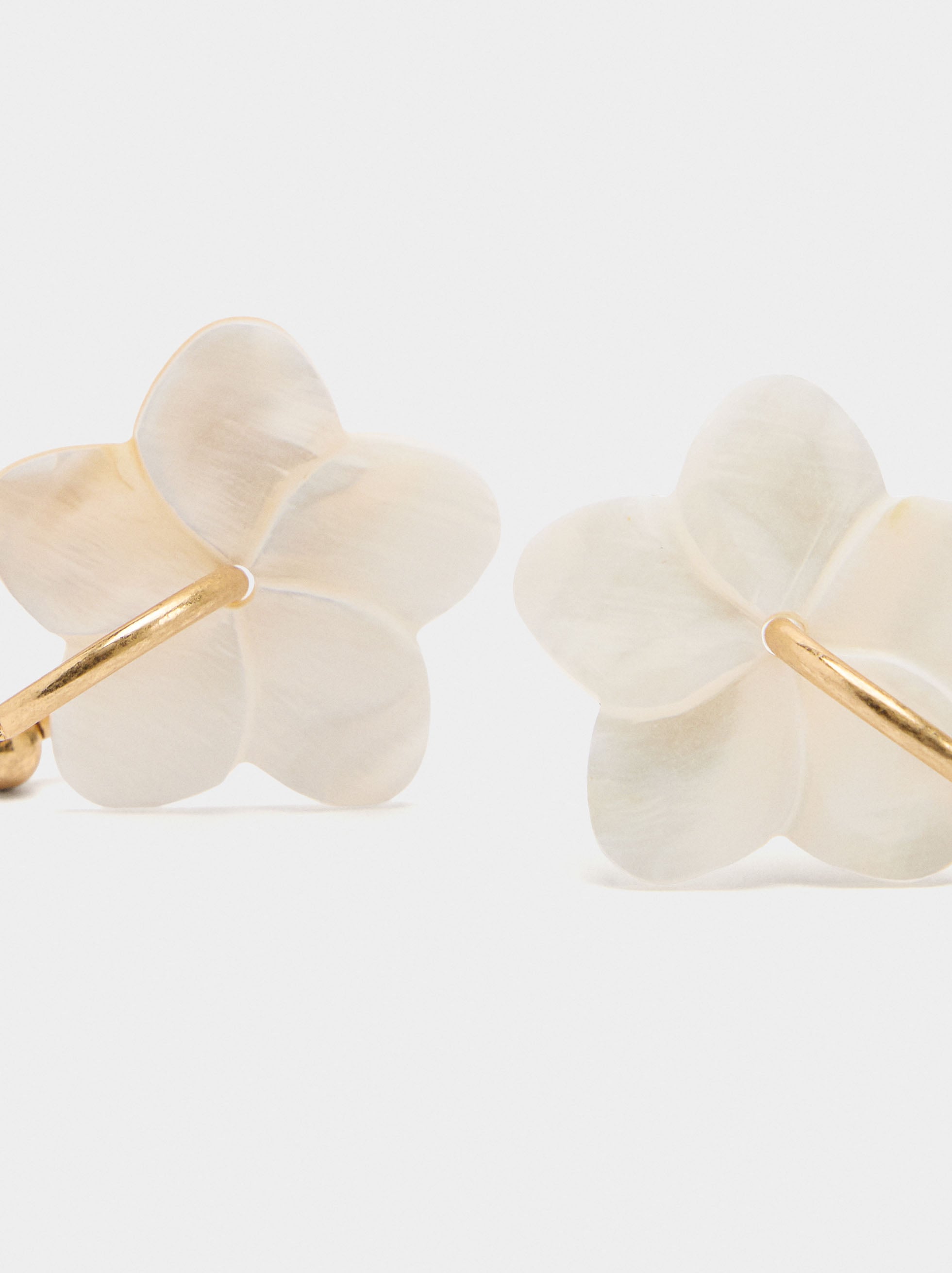 Aros Con Flor De Conchas