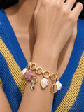 Pulsera De Eslabones Con Motivos Marinos