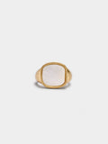 Anillo Sello Con Concha Para Meñique