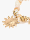 Pulsera Elástica Con Conchas Y Sol