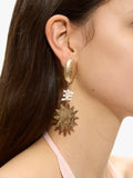 Pendientes Largos Asimétricos Con Sol