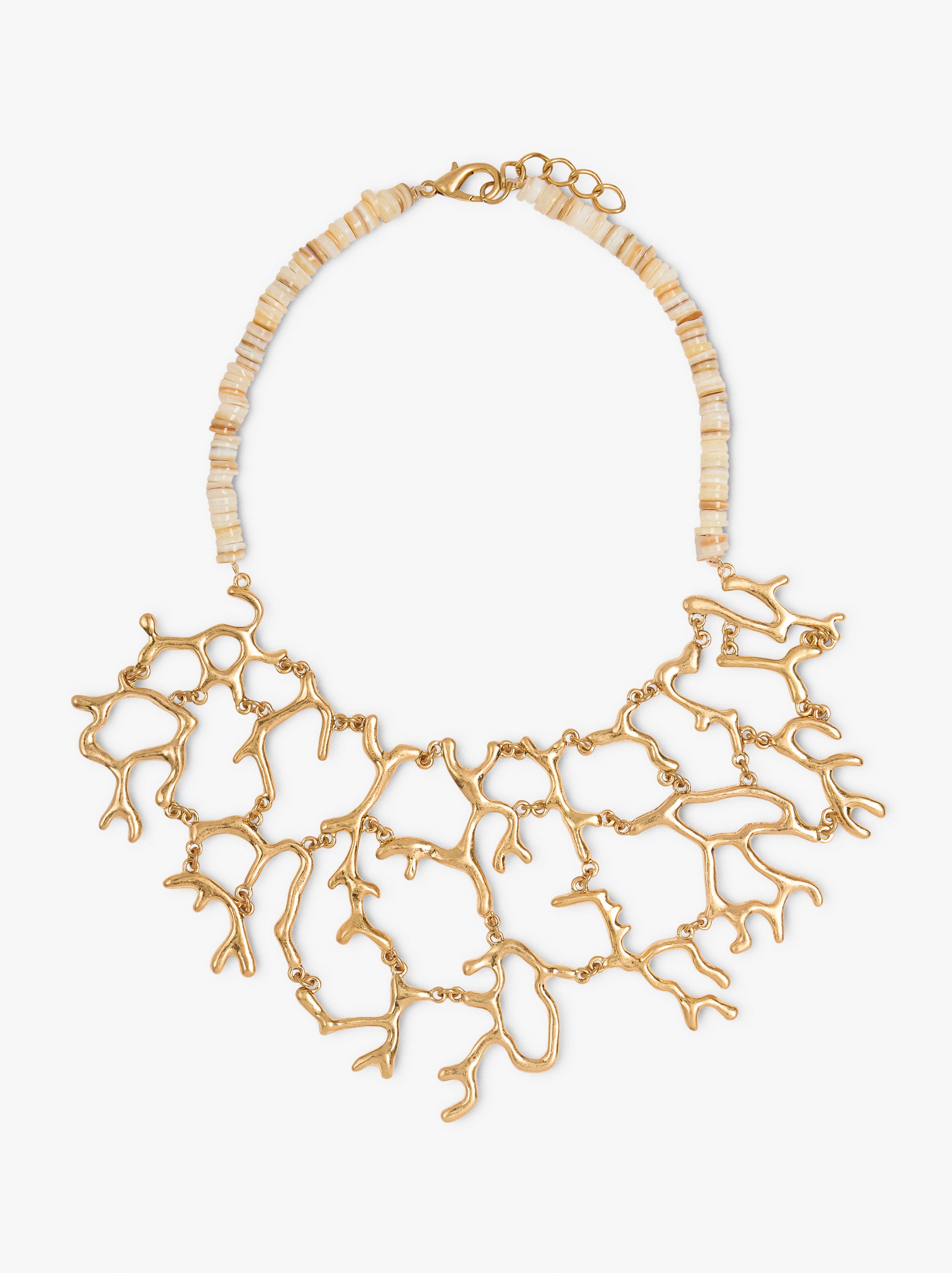 Collar Con Conchas Y Efecto Corales