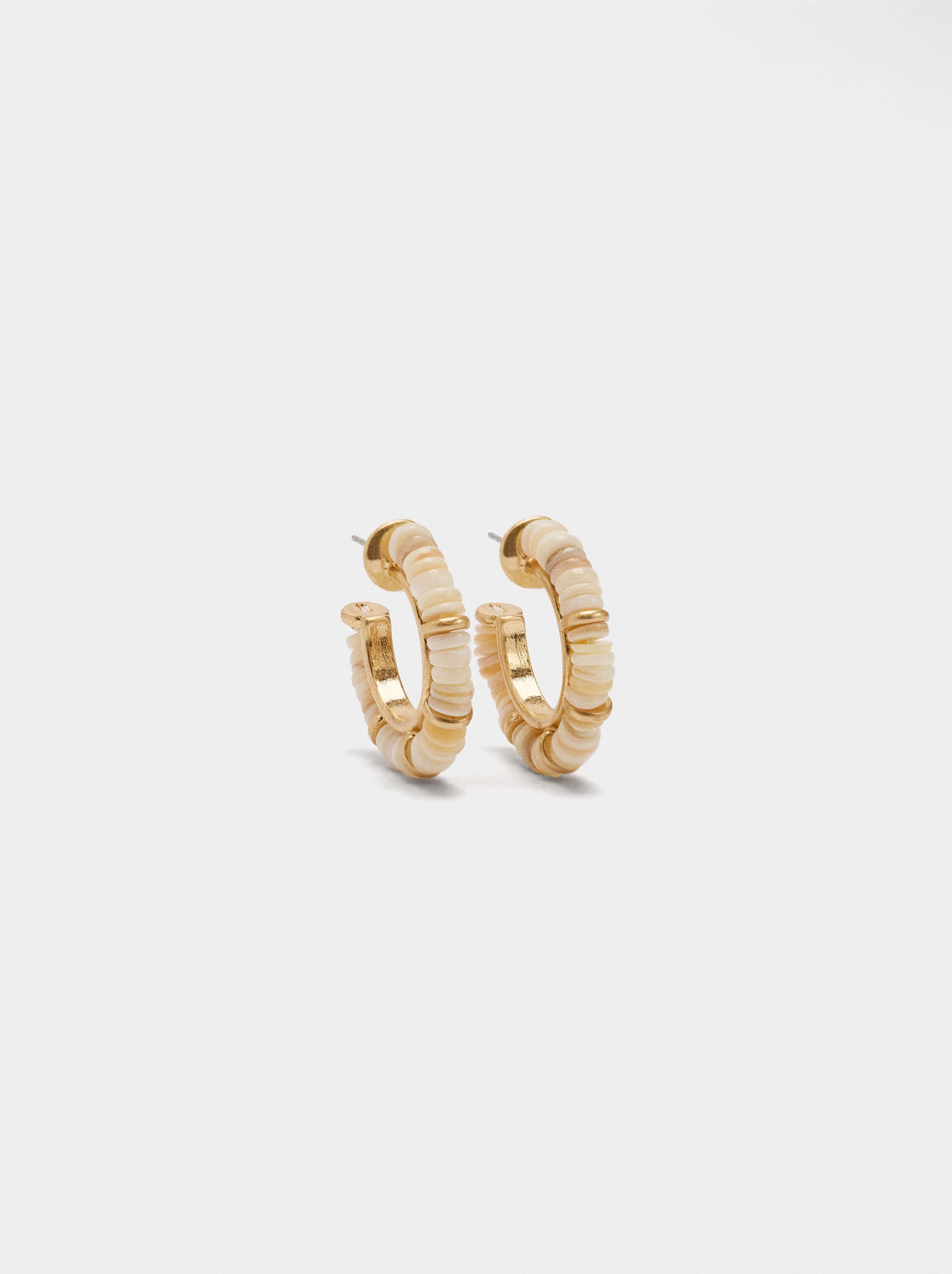 Aros Con Cuentas De Conchas