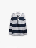 Sudadera Con Rayas 100% Algodón