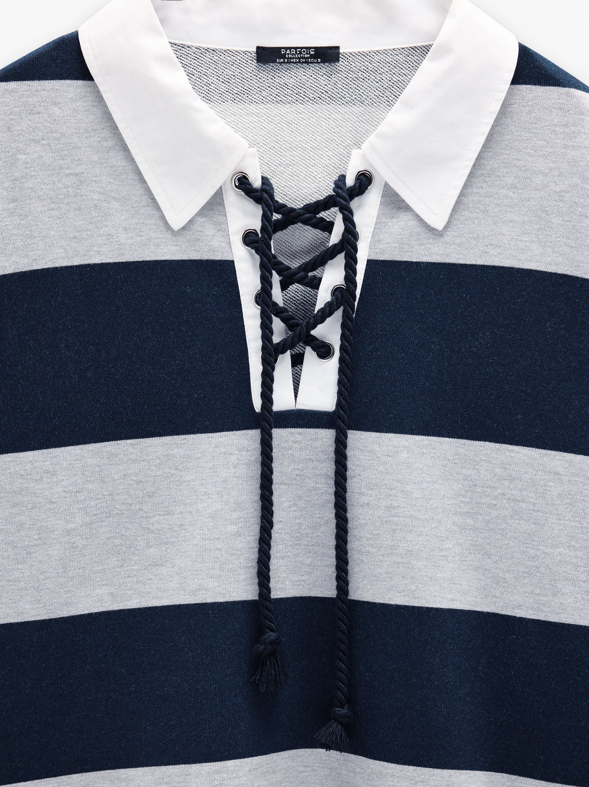 Sudadera Con Rayas 100% Algodón