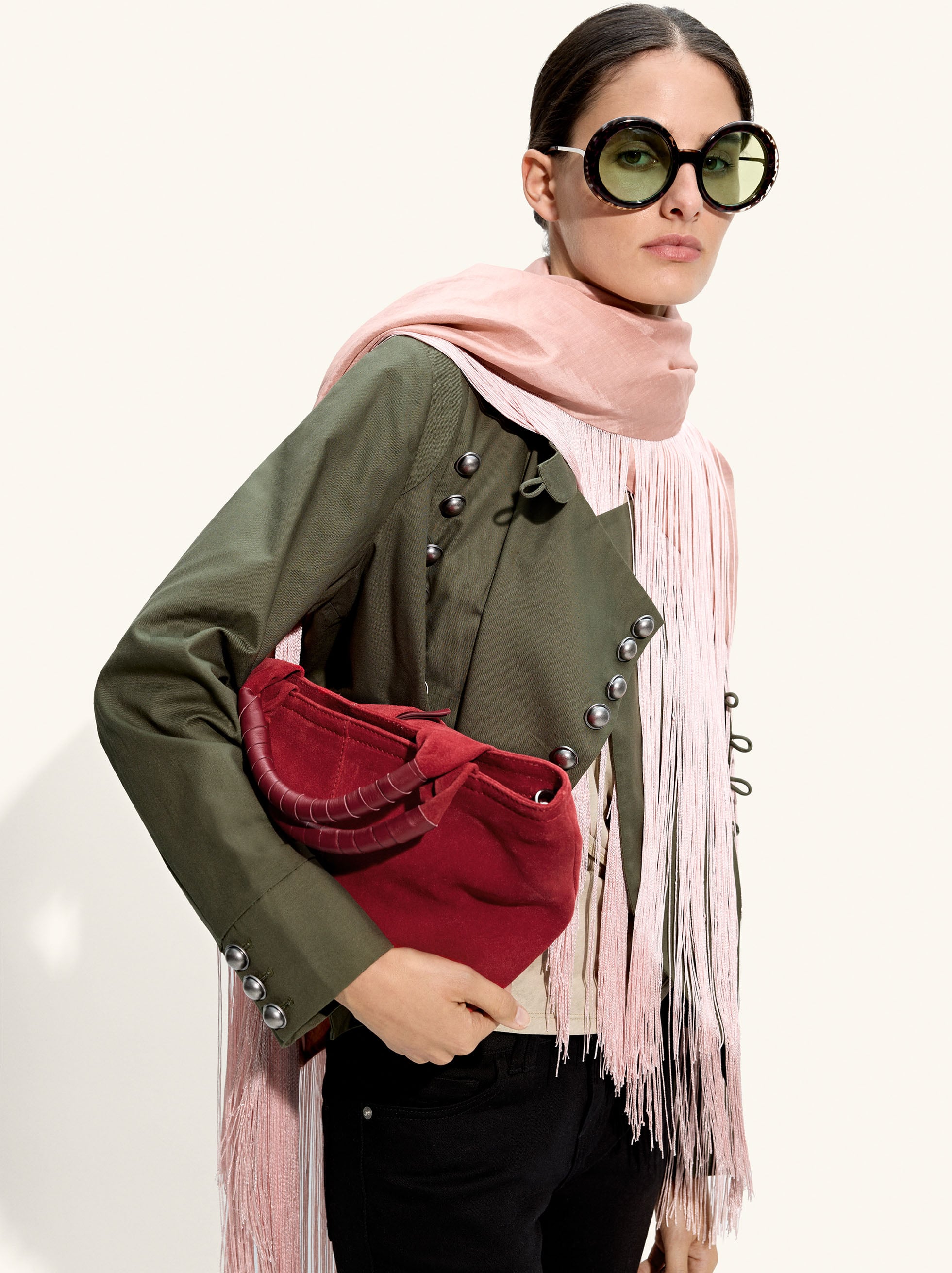 Bolso Tote De Piel Con Bandolera