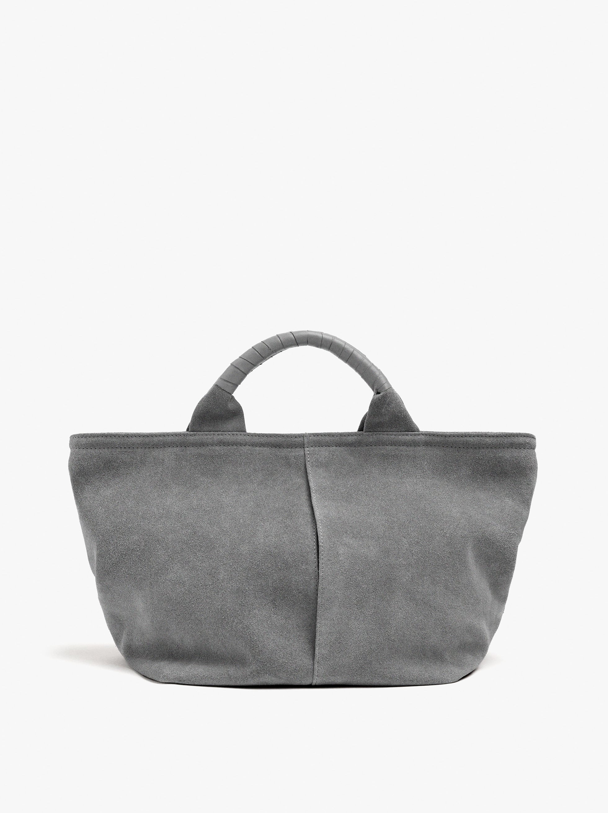 Bolso Tote De Piel Con Bandolera