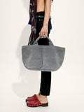 Bolso Tote De Piel Con Bandolera
