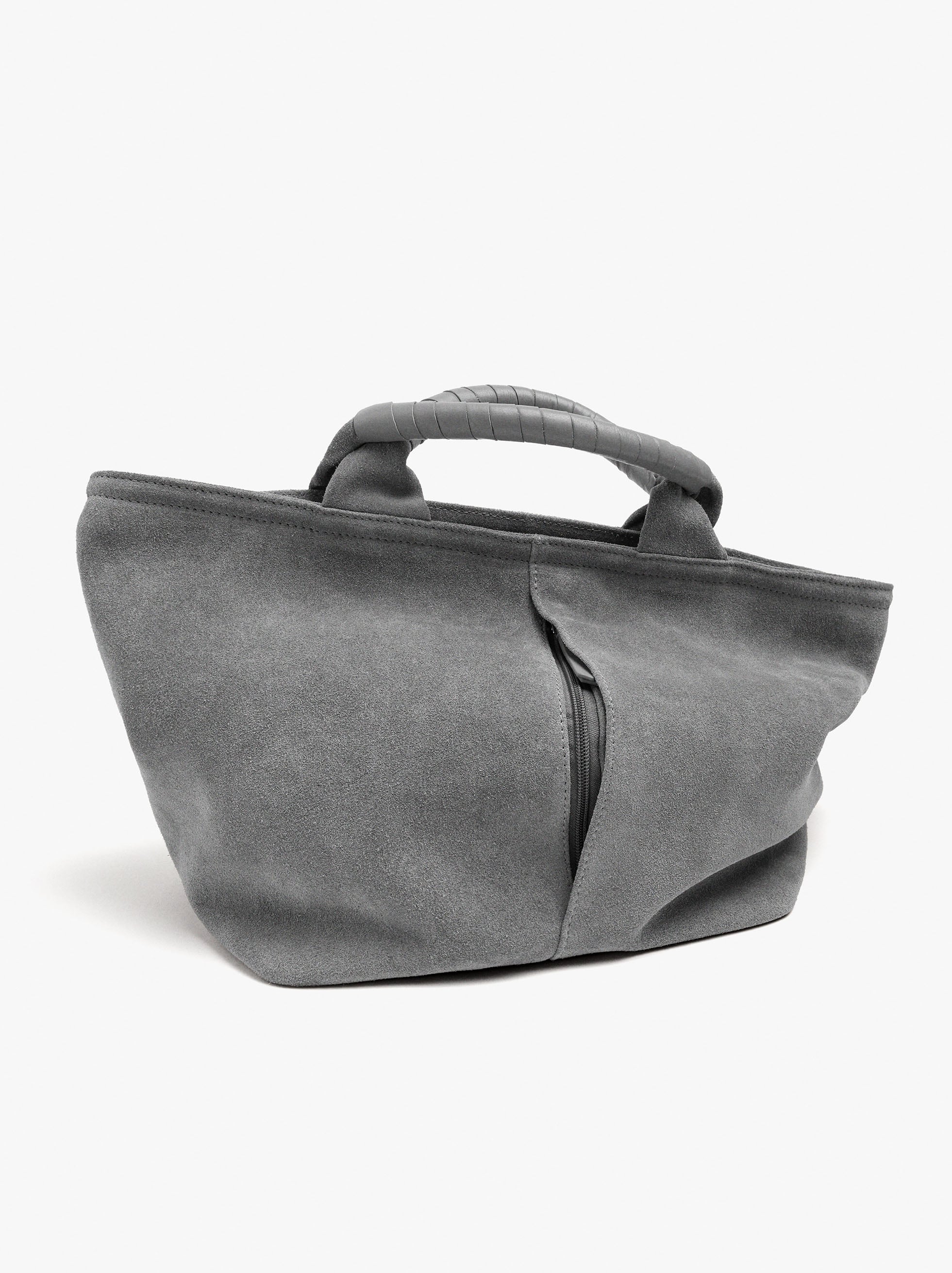 Bolso Tote De Piel Con Bandolera