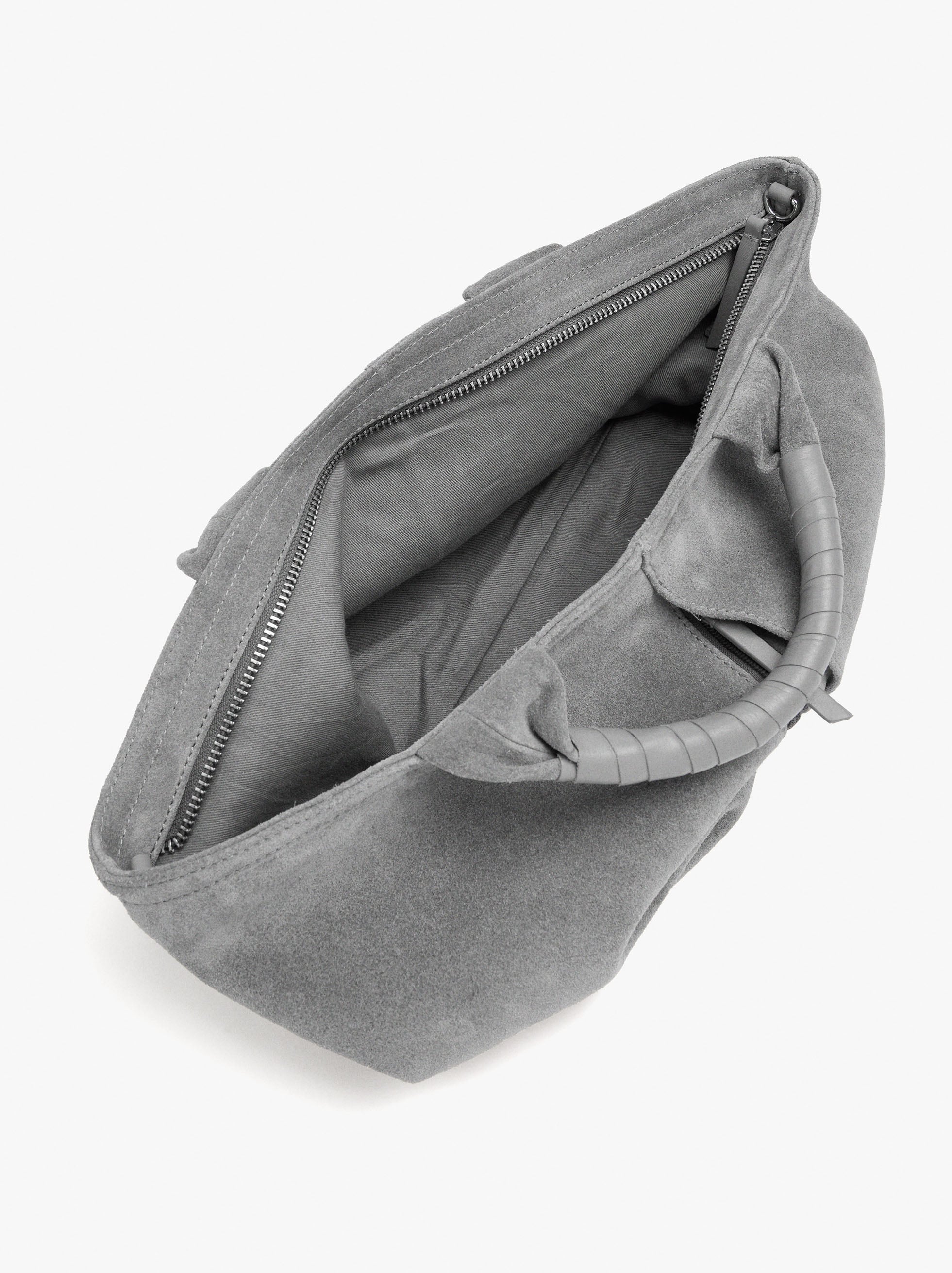Bolso Tote De Piel Con Bandolera