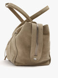 Bolso Tote De Piel Con Solapa