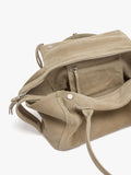 Bolso Tote De Piel Con Solapa