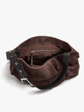 Bolso Shopper De Piel Con Volantes