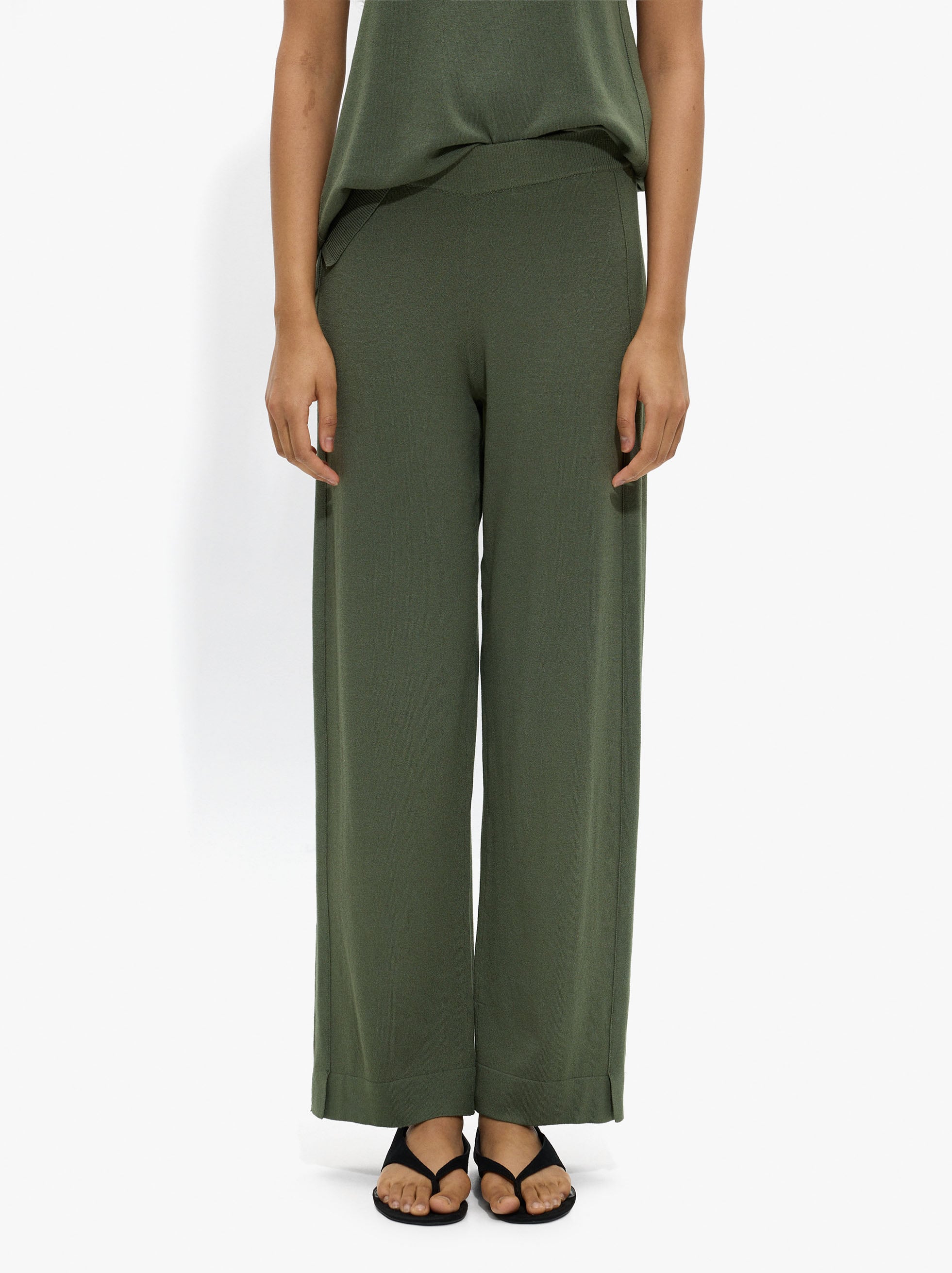 Pantalón Fluido De Punto