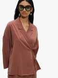 Blusa Estilo Blazer Con Cruce