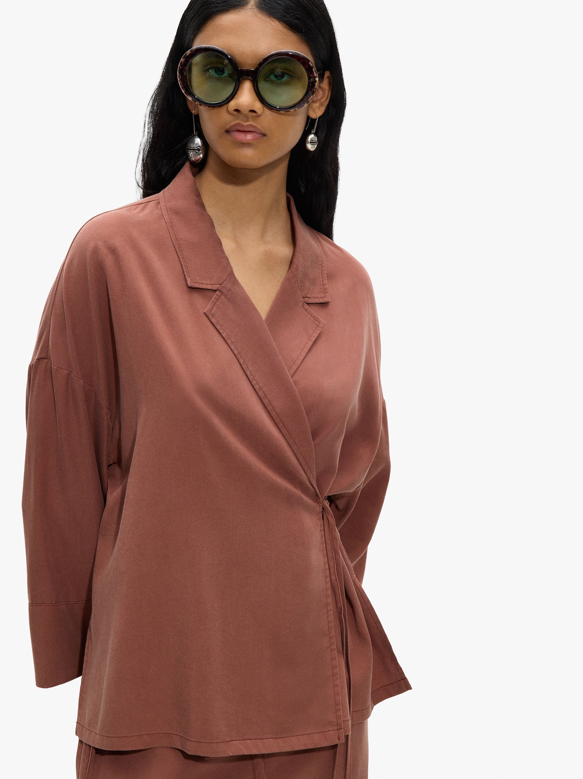Blusa Estilo Blazer Con Cruce