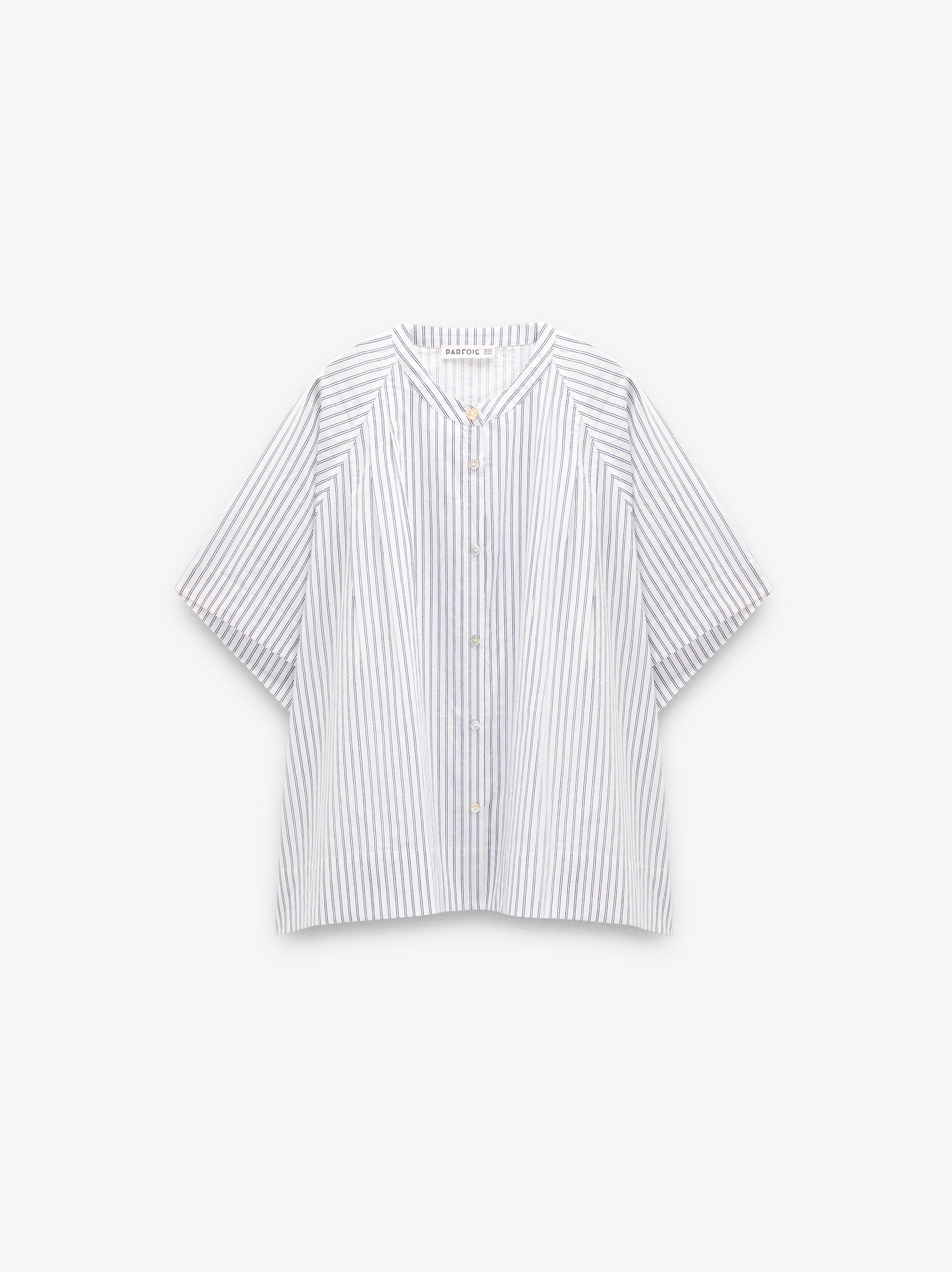 Camisa A Rayas 100% Algodón
