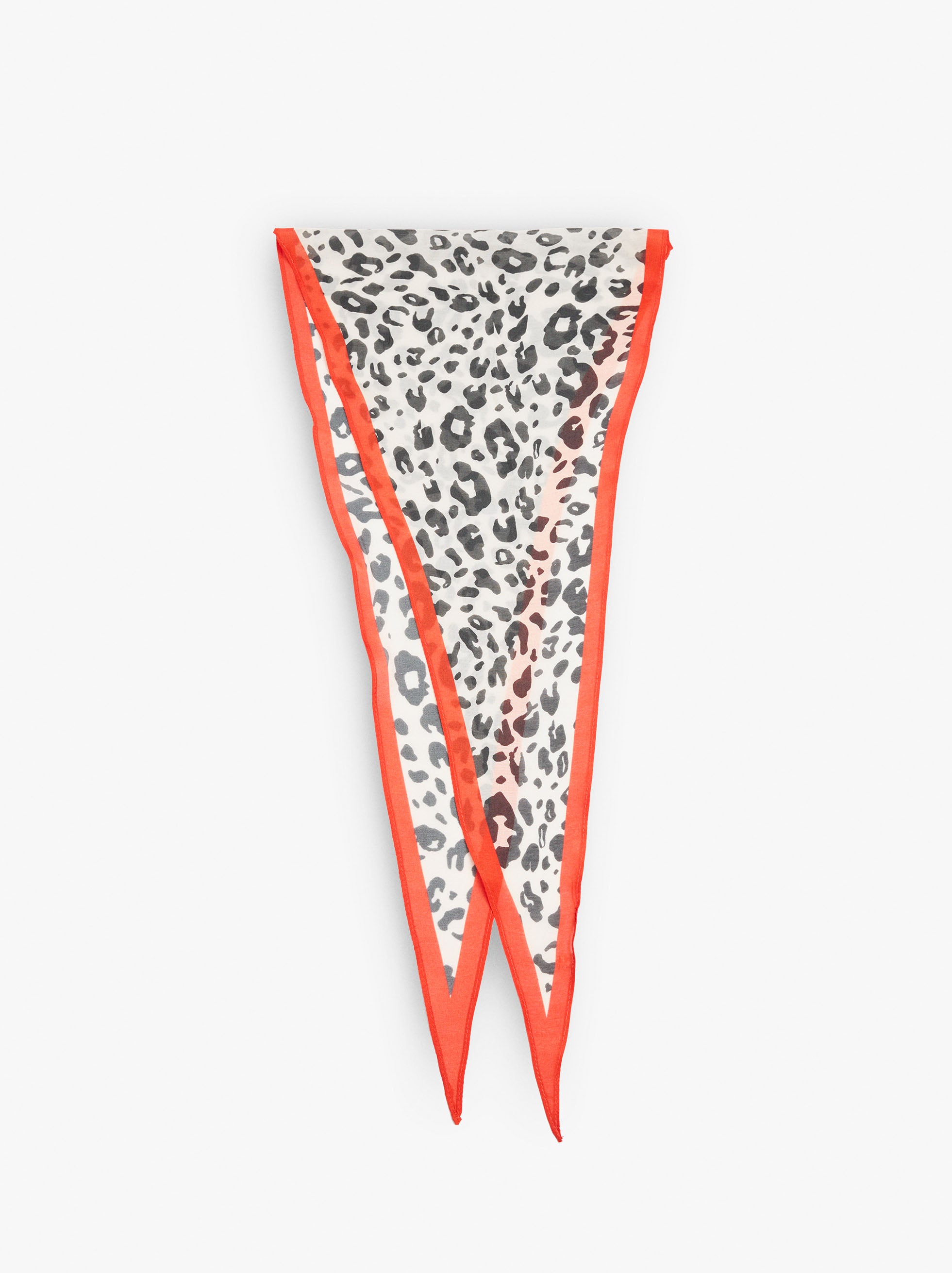 Pañuelo Estampado Con Seda