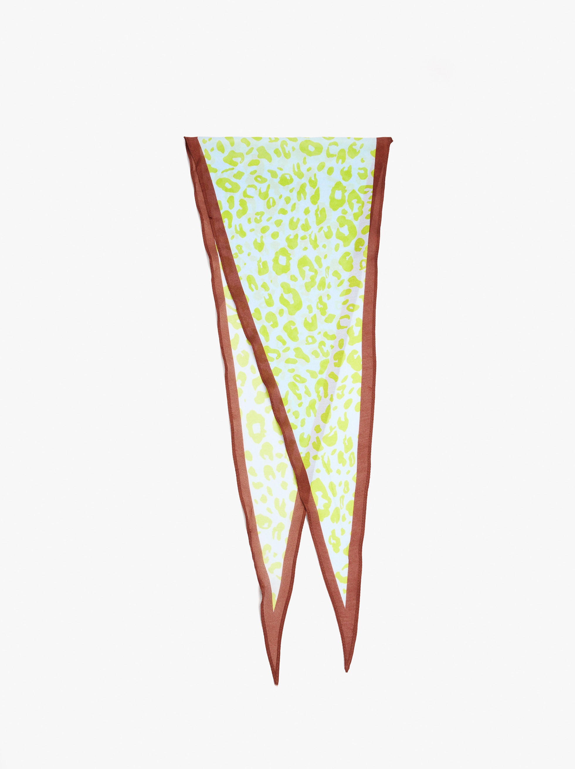 Pañuelo Estampado Con Seda