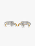 Aros Bicolor Con Efecto Doble - Acero Inoxidable
