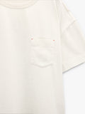 Camiseta Lisa Con Bolsillo 100% Algodón