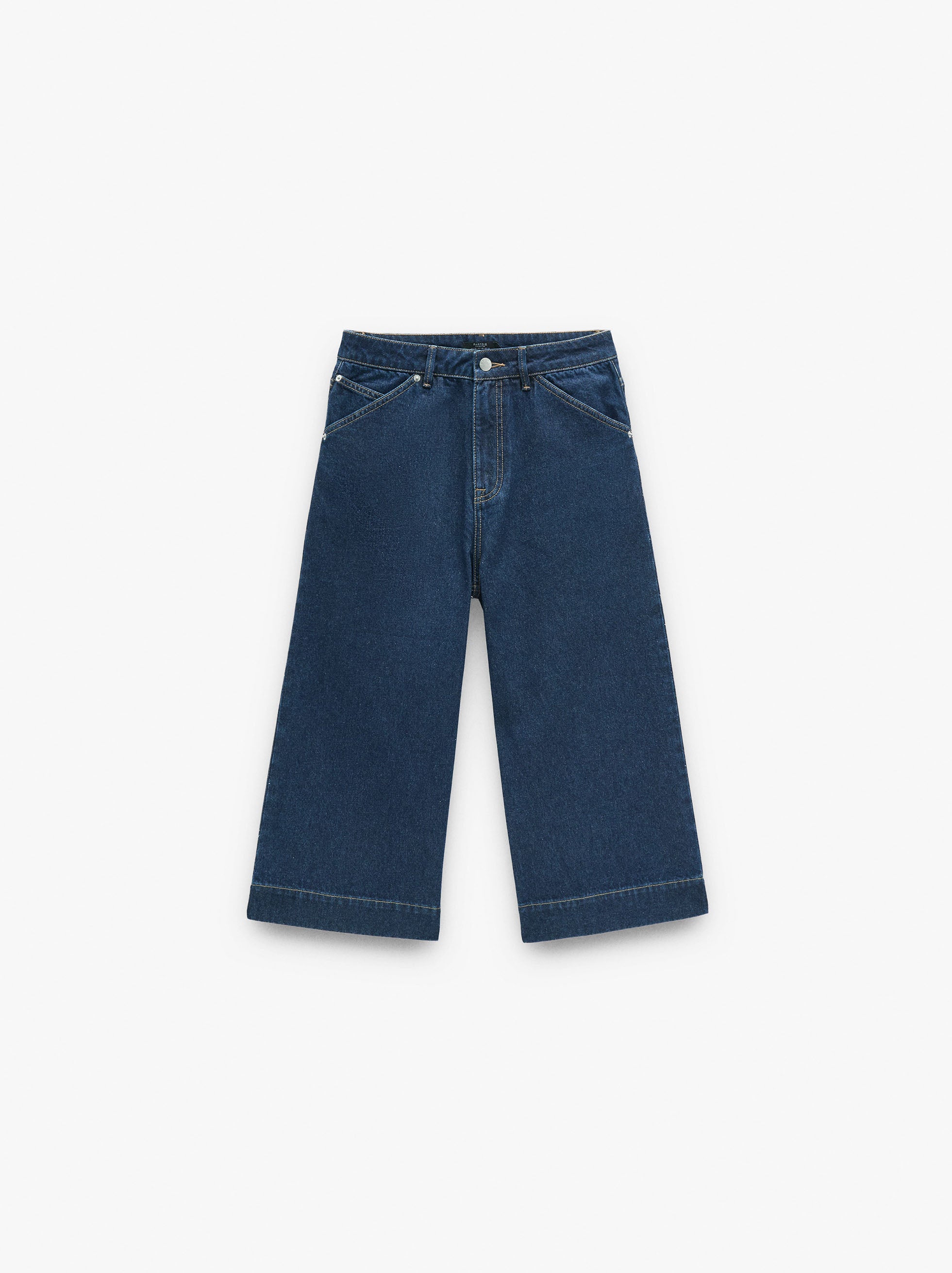 Pantalón Vaquero Cropped 100% Algodón
