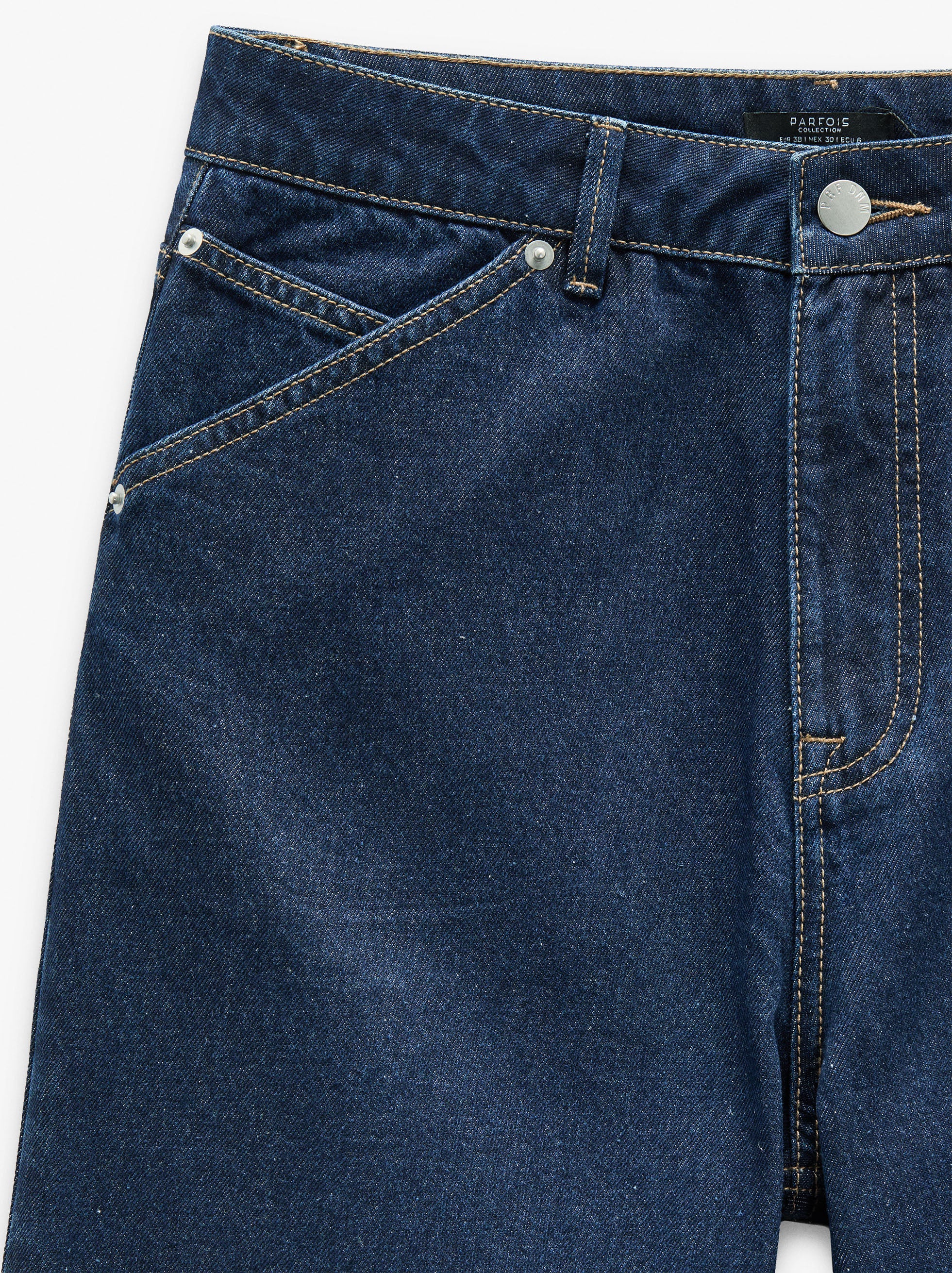 Pantalón Vaquero Cropped 100% Algodón