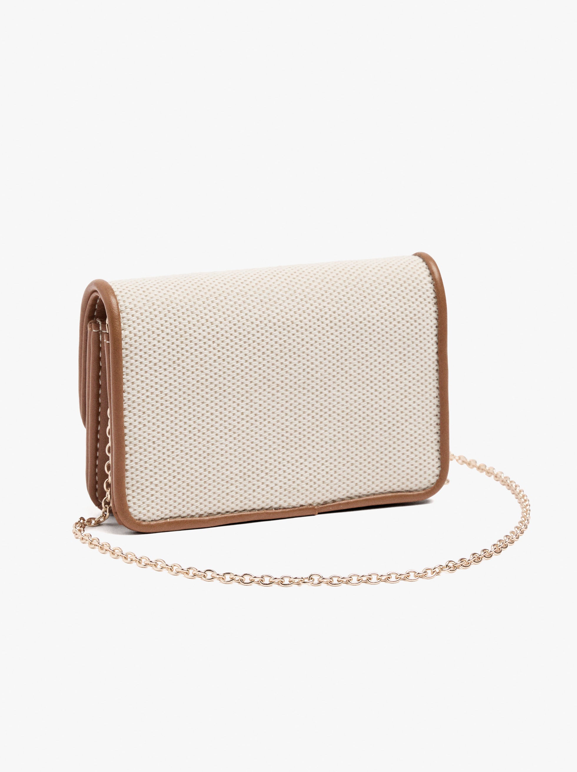 Mini Bolso Con Tejido Estilo Cartera