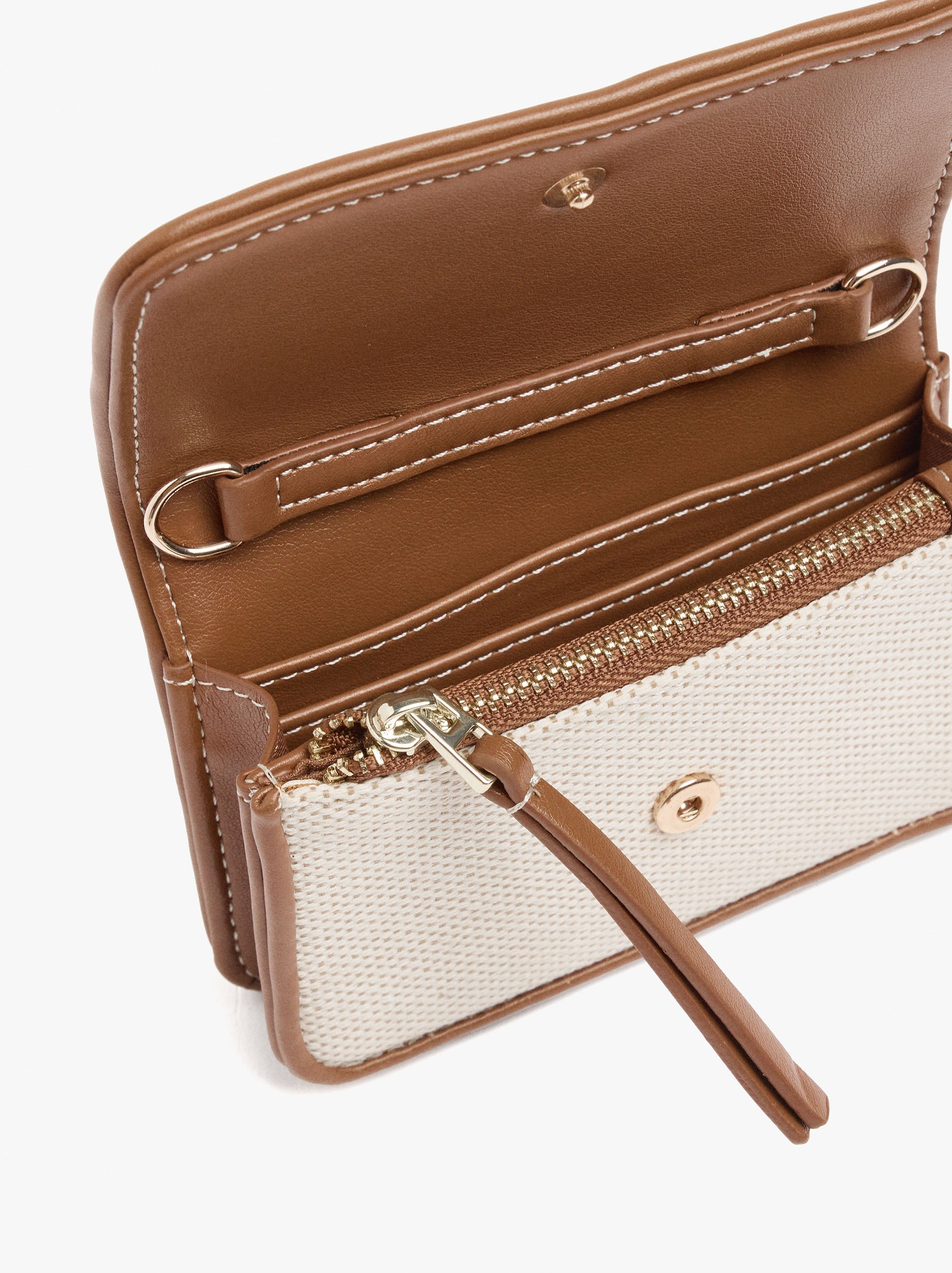 Mini Bolso Con Tejido Estilo Cartera