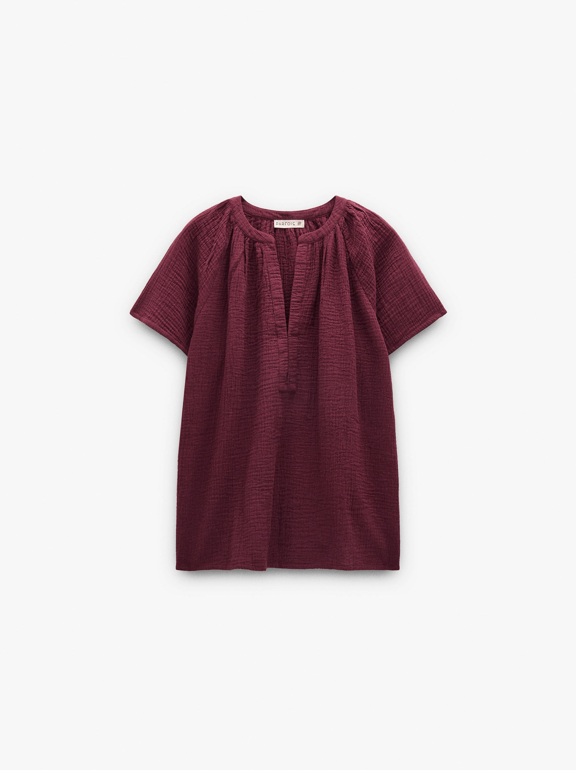 Blusa Efecto Arrugado 100% Algodón