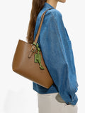 Bolso Tote Con Textura Y Bolsa Removible