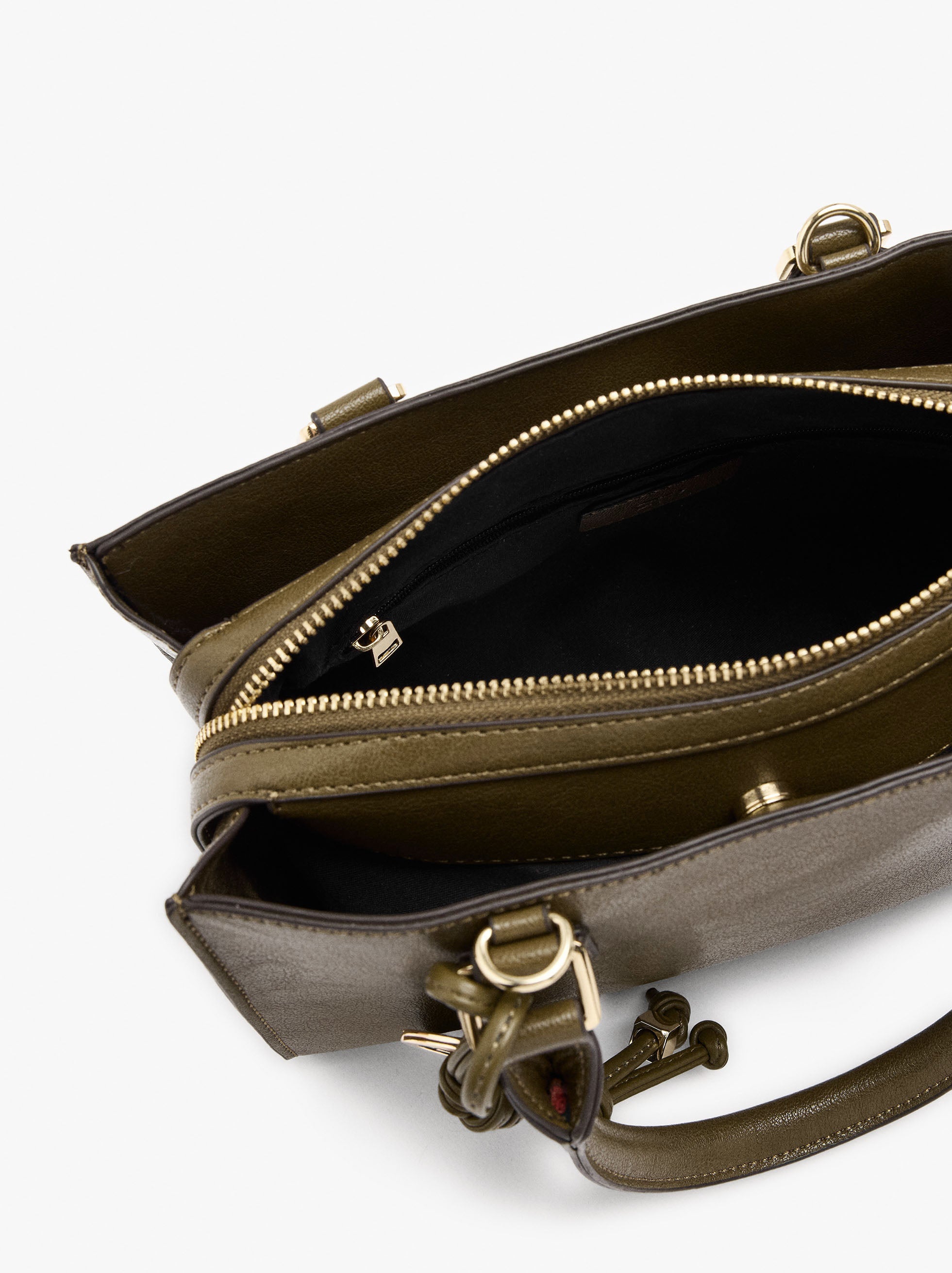 Bolso Tote Con Colgante