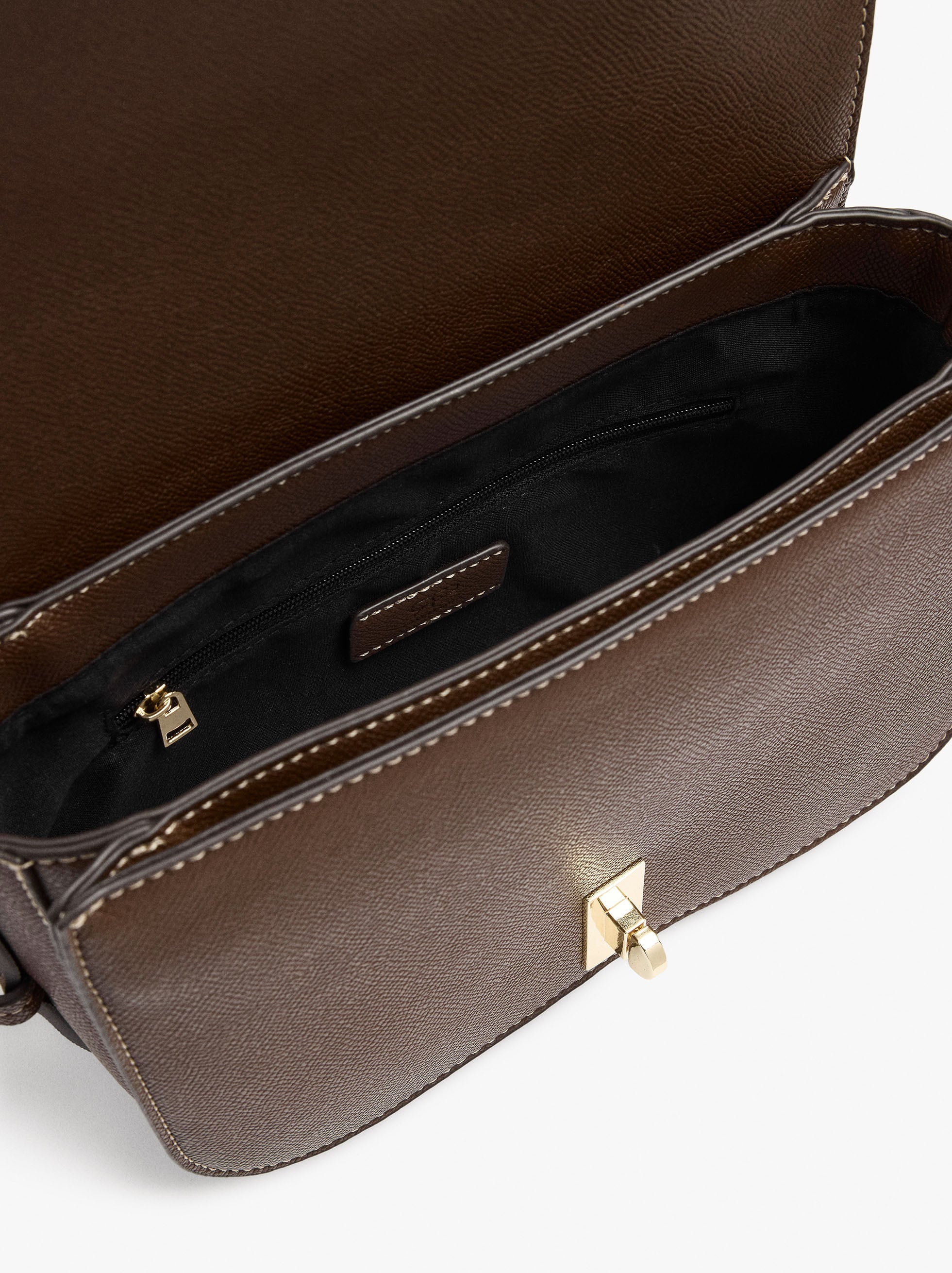 Bolso Bandolera Con Solapa