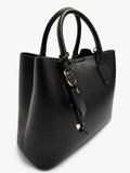 Bolso Tote Con Textura Y Penduro