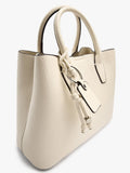 Bolso Tote Con Textura Y Penduro