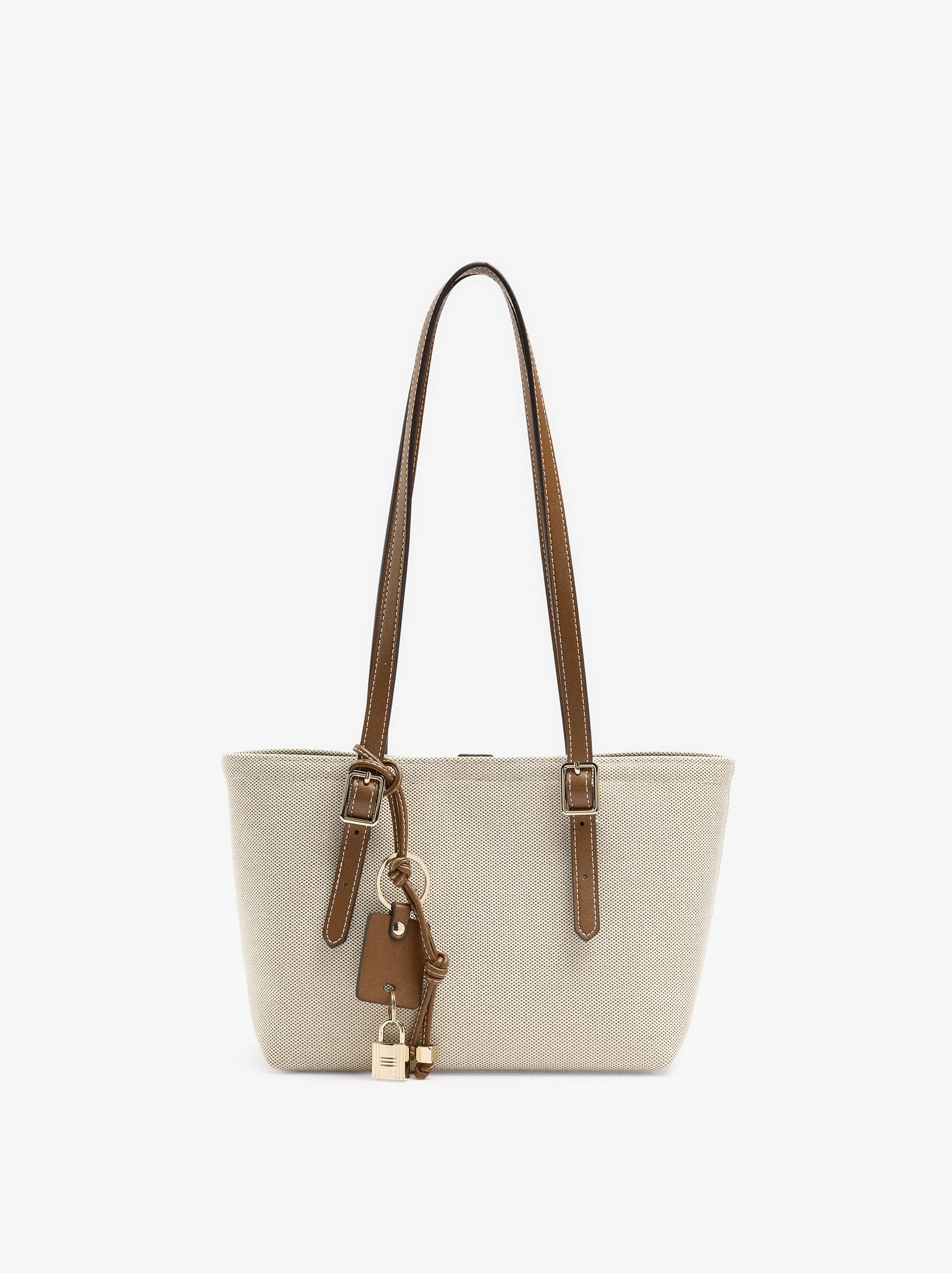 Bolso Tote De Lona Con Bolsa Removible