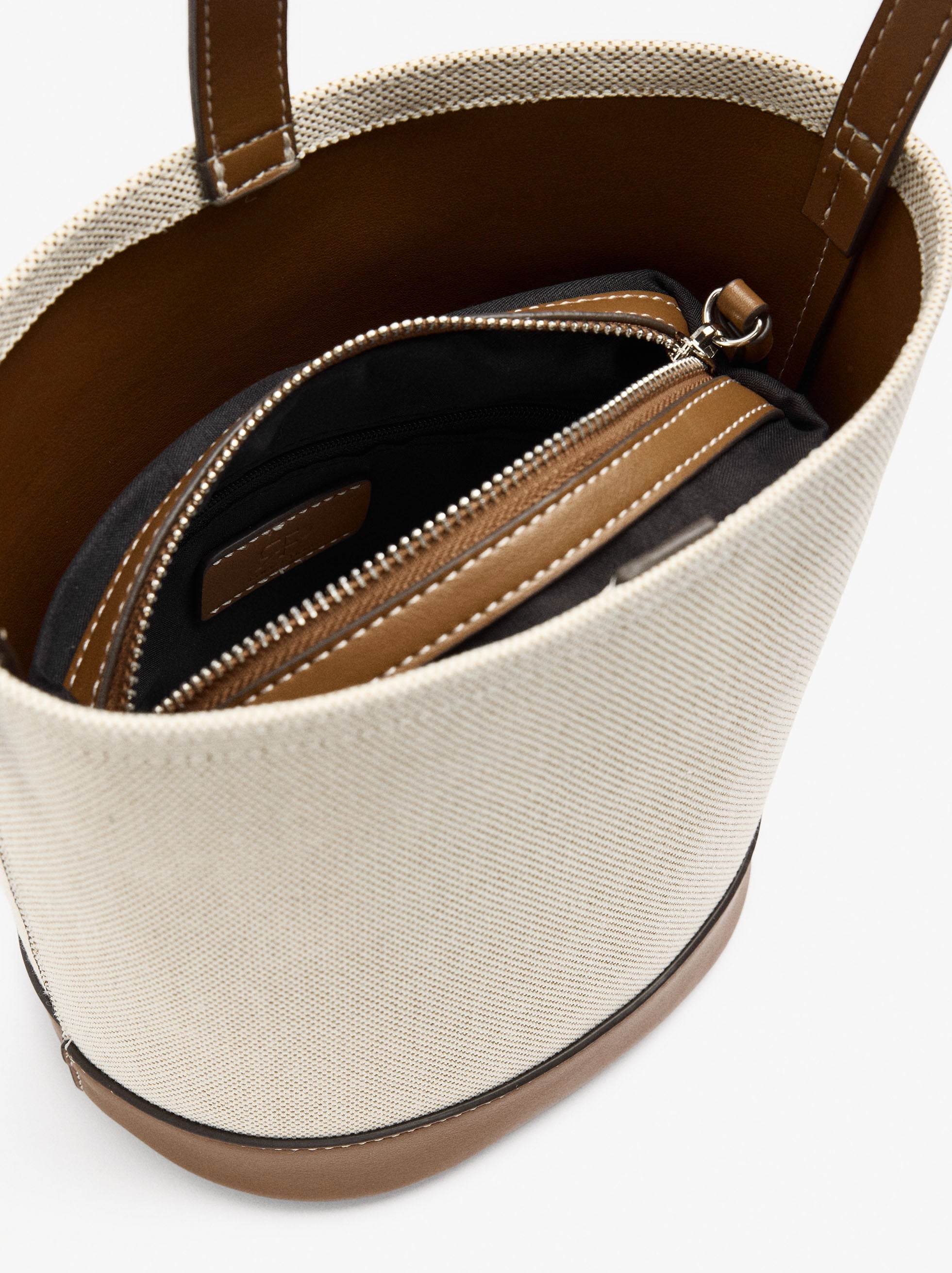 Bolso Bombonera De Lona Con Bolsa Removible
