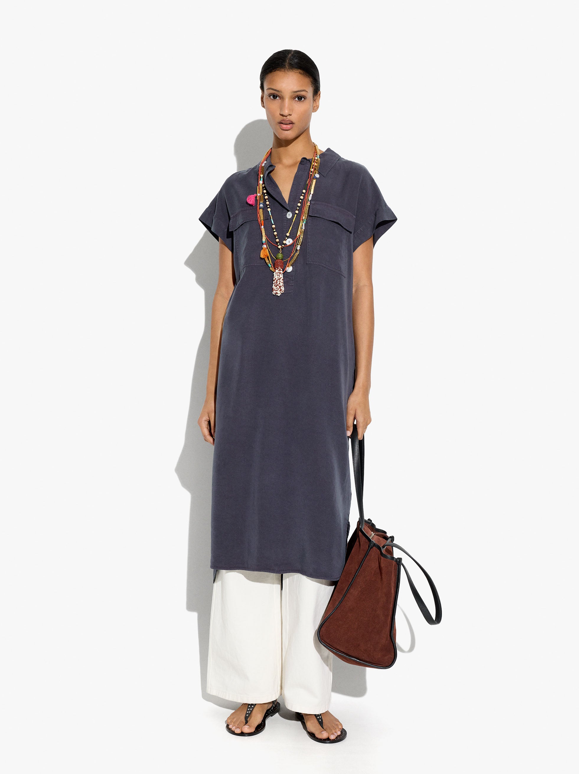 Vestido Camiseiro 100% Lyocell