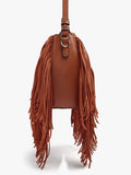 Bolso Bombonera Con Flecos Largos