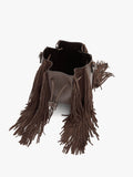 Bolso Bombonera Con Flecos Largos