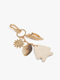 Llavero Charm Con Piedra Y Concha
