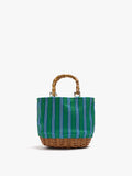 Bolso Tote Con Base De Rattan M